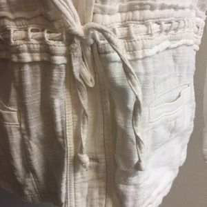 hei hei Jackets & Coats - Hei hei Cotton Jacket white drawstring Waist small hei hei Jackets & Coats - Hei hei Cotton Jacket white drawstring Waist small